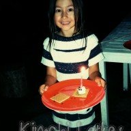 Birthday s'mores. Turned six, had her first sleepover. Was epic.
